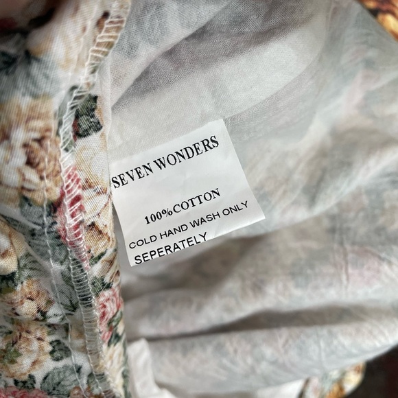 Free People Seven Wonders Marguerite Playsuit Size 2 Floral Cottage Romper. 22 - Picture 11 of 12